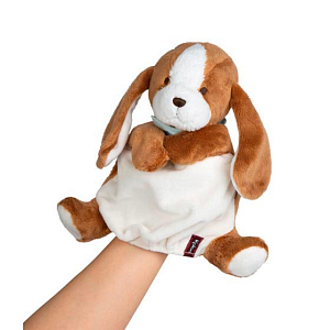 Игрушка-перчатка Kaloo "Собачка Tiramisu", серия "Les Amis", коричневый, 25 см